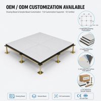 Système de plancher surélevé en sulfate de calcium non combustible avec revêtement PVC 600x600x32mm 4450N pour centre de données OEM ODM Importateur SENMAI