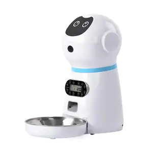 Automatic Cat Feeder White Automatic Pet Feeder Dog Slow Feeder