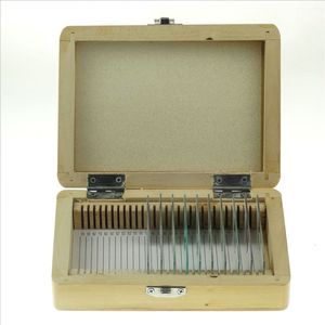 Caja de diapositivas de madera, 50 diapositivas por caja (varias diapositivas disponibles para selección; instrumento biológico; instrumento didáctico) - Product Image 1