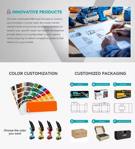 Alta Velocidade Poderosa Cordless Snow <span class=keywords><strong>Leaf</strong></span> <span class=keywords><strong>Blower</strong></span> DIY Air Duster Lithium Battery Elétrica Handheld para Jardim - Product Image 5