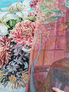 <span class=keywords><strong>AUBUSSON</strong></span> tấm thảm treo tường cho trang trí nội thất cổ tấm thảm treo tường 31x63 inch Trung Quốc <span class=keywords><strong>d</strong></span>ệt Jacquard OEM hoa WK - Product Image 4