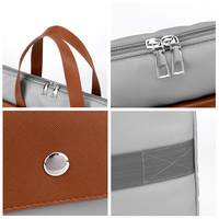 Personnalisé Léger Étanche PU Porte-Documents 14/15.6 pouces Sac D'ordinateur Portable Couverture À Manches Pour Hommes Et Femmes