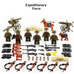Dilong D71001 <span class=keywords><strong>Force</strong></span> d'expédition Seconde Guerre mondiale, ensemble de figurines de construction en plastique à petites particules, <span class=keywords><strong>jouet</strong></span> pour garçons - Product Image 2