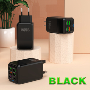 Prix d'usine, <span class=keywords><strong>chargeur</strong></span> mural multi-ports USB C 150W, 6 ports, <span class=keywords><strong>chargeur</strong></span> rapide, <span class=keywords><strong>4</strong></span> USB-A, 2 adaptateurs PD pour <span class=keywords><strong>iPhone</strong></span>, Samsung, ordinateur portable - Product Image 3