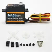 Servomoteur numérique EMAX ES3054 3,5 kg 23T à engrenages métalliques pour modèles d'avions F3A 3D, ailes fixes, VTOL, planeurs, jets et turboréacteurs