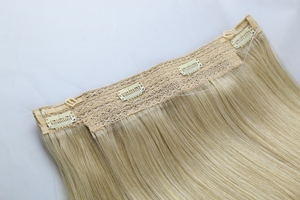 Extensiones de Cabello Humano Virgen Ruso 100%, Doble Trama, Rubio, Sedoso <span class=keywords><strong>y</strong></span> Suave, para Salón Profesional - Product Image 6