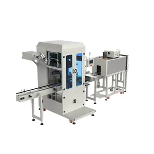 Machine à gaines haute efficacité pour produit de petit diamètre 2024 nouvelle technologie machine à étiquettes rétractable pour pot de bonbons