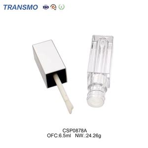 Conteneur de rouge à lèvres liquide carré pour échantillons, contenants magnétiques, tube de brillant à lèvres pailleté, impression d'écran, bouteilles en plastique - Product Image 1