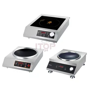 3500W Low Price Durable Electric Cook Top Induction Heating Plate Push-button Induction Cooker Fast Heating One Burner