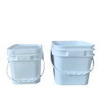 Tambour en plastique d'étanchéité portable pour eau sel explosif 1L/1.5L/2L/2.5L/5L/8L/10L seau de peinture au latex tambours seaux et barils"