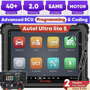 เครื่องมือวินิจฉัยยานยนต์ Autel MaxiCOM Ultra Lite S ราคาสุดคุ้ม รองรับการโปรแกรม/เขียนโค้ด ECU การทำแผนที่โทโพโลยี และการนำทาง - Product Image 4