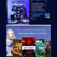 Simulateur de musique de danse commerciale Machine d'arcade de parc à thème de jeu vidéo Machine de danseur de VR
