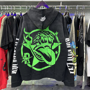 Sweat à capuche pour homme de qualité supérieure, style décontracté, effet délavé, coupe ample, vintage, pour sports aquatiques, marques tendance - Product Image 3