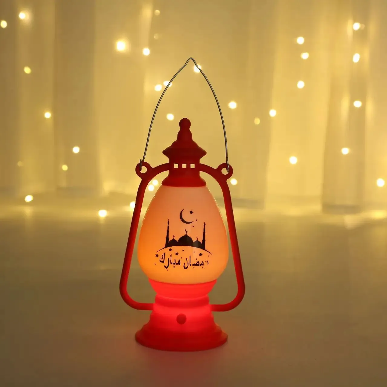 مصباح LED خفيف لعيد مبارك زينة عطلة عيد مبارك مصنوع من مادة البلاستيك