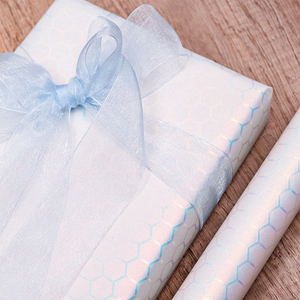 Wholesale 80g <b>Birthday</b> Glitter Flakes Art <b>Paper</b> Tissue 43*300cm Gift Luxury Custom Packaging <b>Wrapping</b> <b>Paper</b> Roll - Product Image 3