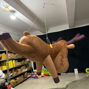 Renne gonflable personnalisé en peluche de dessin animé, ballon de mascotte gonflable Capreolus Pygargus pour la publicité de fête - Product Image 2