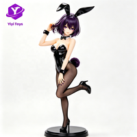 Figura de PVC de Personaje de Anime de Conejita Coleccionable Personalizada de Fábrica, Hermosa Figura de Juguete de Dibujos Animados para Decoración del Hogar