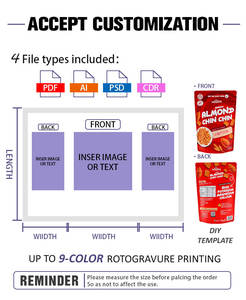 One-Stop Op Maat Gemaakte Plastic Voedselverpakkingen Fabriek Op Maat Gemaakte Melk Mylar Ziplock Zakken Polyzakjes - Product Image 3