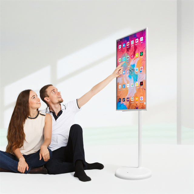 32 Inch LCD Touch Screen Smart TV with Android OS 120Hz Refresh Rate VESA Mount for Yoga Fitness & Gaming