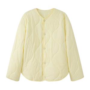 Marca personalizada OEM Logo acolchado moda <span class=keywords><strong>mujer</strong></span> suelta cálida chaqueta de algodón Vintage superventas Casual <span class=keywords><strong>para</strong></span> primavera otoño <span class=keywords><strong>para</strong></span> <span class=keywords><strong>Amazon</strong></span> - Product Image 2