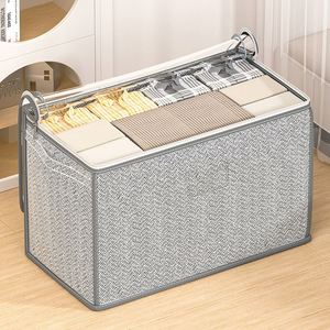 Caja de Almacenamiento Plegable Rectangular Moderna de PP de Más de 35L, Resistente al Polvo, a la Humedad y al Desgaste, Bolsa de Almacenamiento para Ropa y Edredones - Product Image 6