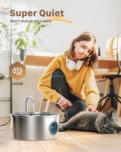 <span class=keywords><strong>Fontaine</strong></span> à eau automatique pour chat en acier inoxydable 3,2 L avec filtre de remplacement – Stock disponible, prix abordable - Product Image 5