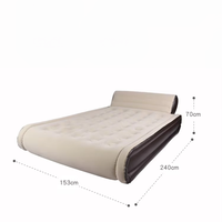 Canapé-lit gonflable double Da Niu avec dossier, en PVC épaissi, résistant à l'humidité, lit d'appoint portable pour la maison, matelas temporaire
