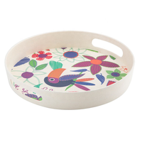 Assiette de service en fibre de bambou écologique, nouveau design 2026, prix d'usine en gros, couleur personnalisée, économique