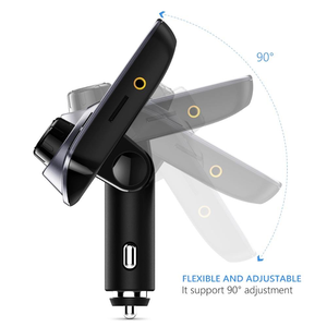 最新モデル<span class=keywords><strong>T11</strong></span>ワイヤレスハンズフリーカーキット<span class=keywords><strong>Bluetooth</strong></span> FMトランスミッタープレーヤー/デュアルUSB充電器 - Product Image 2