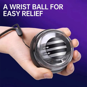 Bola de Ejercicio Giroscópica Metálica de 410 g con Autoarranque para Entrenamiento de Fuerza de Brazo y Muñeca - Product Image 3