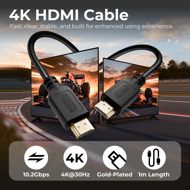 High Speed HDMI to HDMI Cable 4K 30Hz Male to Male HDTV Cord Support for Gaming Video Projector Monitor 1M 2M 3M