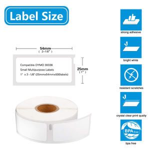 <span class=keywords><strong>Dymo</strong></span> 30336 multipropósito etiquetas 1x2 5/8 directo de etiqueta adhesivo térmico - Product Image 2
