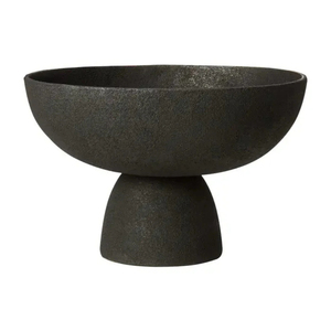 Ciotola Alta in Ceramica Nera Opaca, Design Minimalista, Piatto per Insalata <span class=keywords><strong>e</strong></span> Frutta, Arredamento Moderno per la Casa - Product Image 3