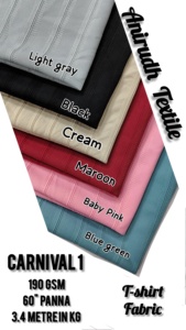 Carnival 1 tejido de poliéster de punto ligero 220gsm antiestático multiusos multicolor para vestido de niño precio al por mayor - Product Image 2