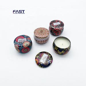 Fabricants en gros de boîtes en fer pour bougies parfumées vintage, <span class=keywords><strong>Ma</strong></span> <span class=keywords><strong>Kou</strong></span> Iron Jia Xu, bougies parfumées à la cire végétale, personnalisées - Product Image 3