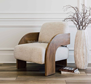 FERLY kursi kain sofa desain ruang tamu furnitur mewah rumah gaya Amerika Modern - Product Image 1