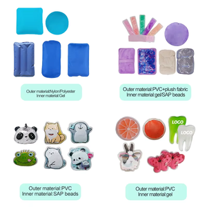 Vessies de glace en gel chaud et froid réutilisables carrées avec logo personnalisé vente en gros pour glacières - Product Image 5