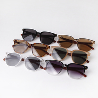 Lunettes de soleil rétro 2299, monture carrée ronde, mode vintage, grande monture, protection UV400, logo personnalisé