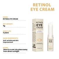 Sticks de crème contour des yeux au rétinol 5g en gros, hydratants au squalane, curcuma et astaxanthine pour cernes, poches sous les yeux, rides et ridules
