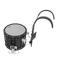 Tambour de parade EVANS haut de gamme avec peau de tambour et harnais de transport pour performance en extérieur