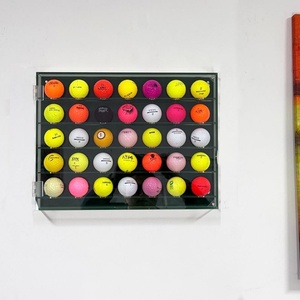 New Arrives Modern for Clear Acrylic <b>Wall</b> Mounted 36 Golf Balls Store <b>Display</b> Stand with Customized Logo - Product Image 3