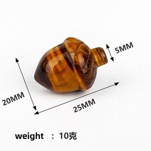 20*26mm pierre précieuse naturelle Quartz cristal noisette cristal sculpté pommes de pin noix gland fête ornement Collection cadeaux - Product Image 4