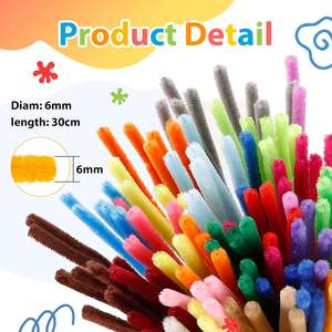 أعواد تنظيف الأنابيب (الشينيل) للحرف اليدوية والمشاريع الفنية، هدية إبداعية وديكورات للحفلات - Product Image 5