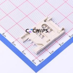 CS-SIM146D-06WZ SIM Card Connector SMD Connector Plug-In Type Mini SIM Card Card Holder 2.8mm - Product Image 1