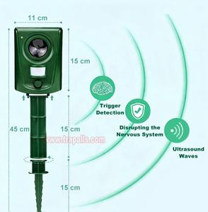 Ahuyentador <span class=keywords><strong>de</strong></span> Animales Ultrasónico con Sensor <span class=keywords><strong>de</strong></span> Movimiento PIR para Jardín y <span class=keywords><strong>Campo</strong></span>, Resistente al Agua y con Energía Solar - Product Image 4