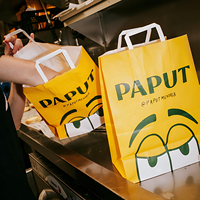 Ensemble d'emballages pour restauration rapide tout-en-un avec logo personnalisé, boîte à burger coordonnée, emballage et sac pour les chaînes de restaurants QSR, écologique