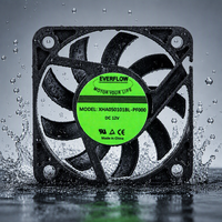 Ventilateur industriel à flux axial en plastique DC 12V 5010 ultra-fin à haute vitesse et fort débit, avec roulement à billes BLDC PBT, électrique OEM/ODM