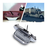 Nouvelle lampe de plaque d'immatriculation de camion WTTG, IP67, LED haute puissance, matériau PC, universelle, adaptée aux voitures, bus, remorques, remplacement