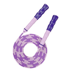 Gimnasio Ejercicio en casa <span class=keywords><strong>Cuerda</strong></span> de <span class=keywords><strong>saltar</strong></span> Segmento de PVC <span class=keywords><strong>Cuerda</strong></span> de plástico Cuentas <span class=keywords><strong>para</strong></span> niños <span class=keywords><strong>Cuerda</strong></span> de <span class=keywords><strong>saltar</strong></span> - Product Image 1