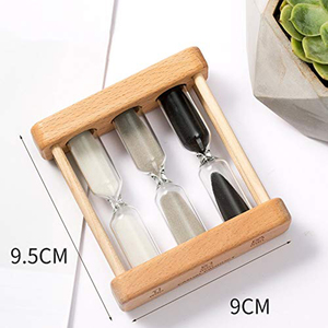Nhà Máy Bán Buôn Thiết Kế Cổ Điển Đồng Hồ Để Bàn 3 Trong <span class=keywords><strong>1</strong></span> Gỗ Tea Sand <span class=keywords><strong>Timer</strong></span> <span class=keywords><strong>1</strong></span> 3 <span class=keywords><strong>5</strong></span> 7 Phút Cho Máy Pha Trà - Product Image 3